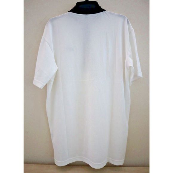 adidas HY5516 Men's Sz S White Logo Print Colorblock Short Sleeve Polo Shirt $55 - Picture 2 of 9